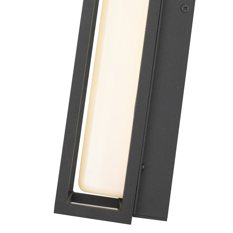 Plafonnier encastré d'extérieur 1 lumière DEL Havsa, H 12,5 po x l 5 po x P 3,75 po