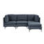 Canapé modulaire en lin avec pieds en métal-130835731-130835732-130835737