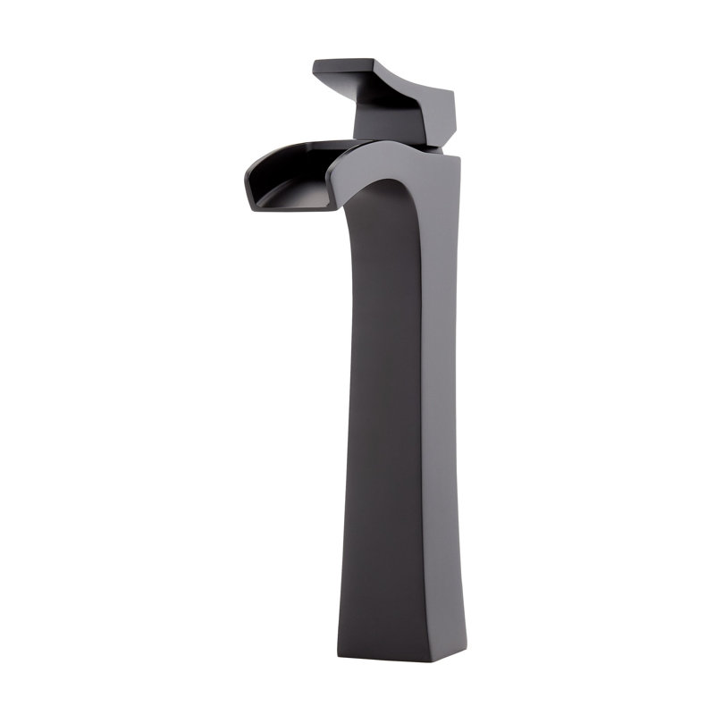 Vilamonte Vessel Sink Faucet Single-handle Bathroom Faucet with Drain Assembly, Matte Black