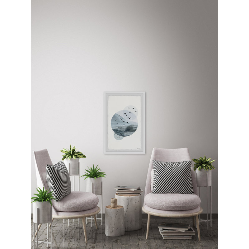 «Bird Waves» par Parvez Taj - reproduction de photo encadrée, H 18 po x l 12 po x P 1,5 po