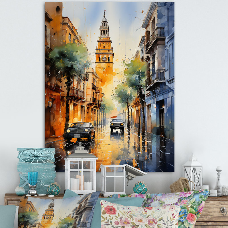 Reproduction d'art sur toile, Giralda II, Espagne, H 20 po x l 12 po x P 1 po, Toile tendue