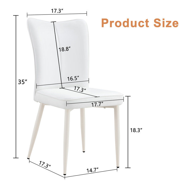 Chaises minimalistes modernes seulement, sans les tables