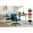 Modern Criss Cross Armrest Office Chair Ergonomic Linen Upholstery with Adjustable Height & Swivel-1530248282