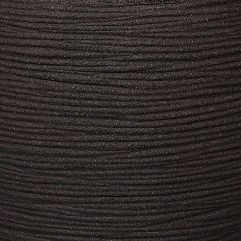 Capi Planter Nature Rib Square 50 x 50cm Black
