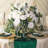 29 X120 Inch Green Velvet Table Runner
