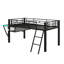 Lit mezzanine avec bureau, lit mezzanine avec bureau Gaming, DEL-1586658147