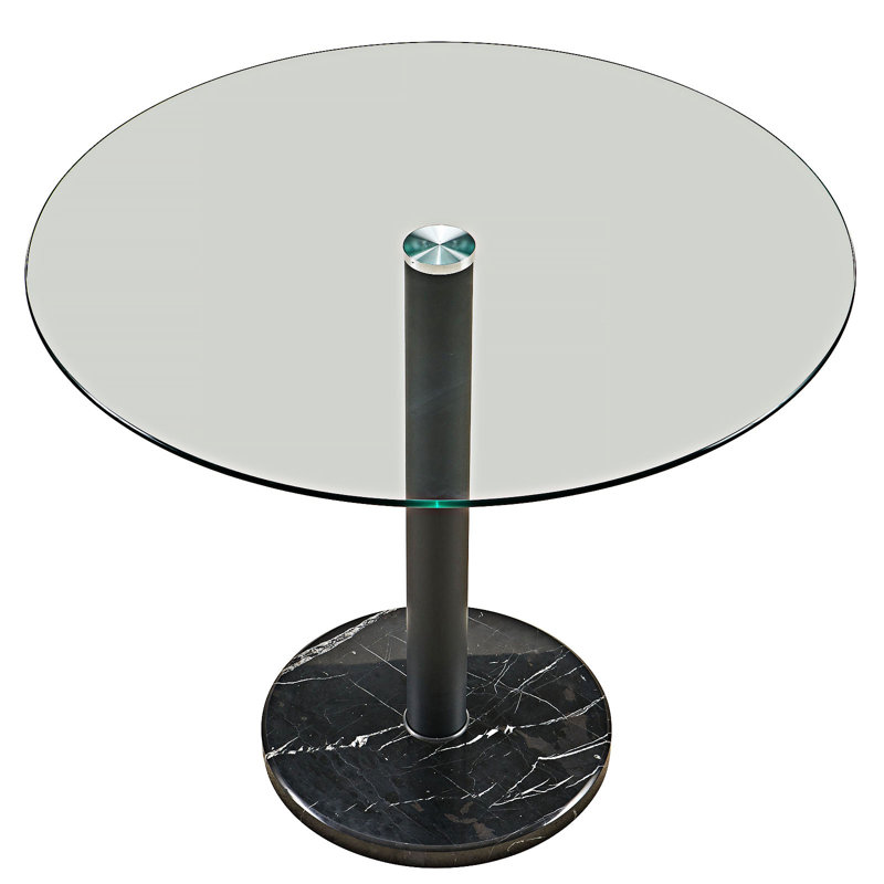 Ivy Bronx Round Coffee Table with Glass Top | Wayfair