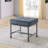 Grey And Sandy Grey Rectangle Ottoman