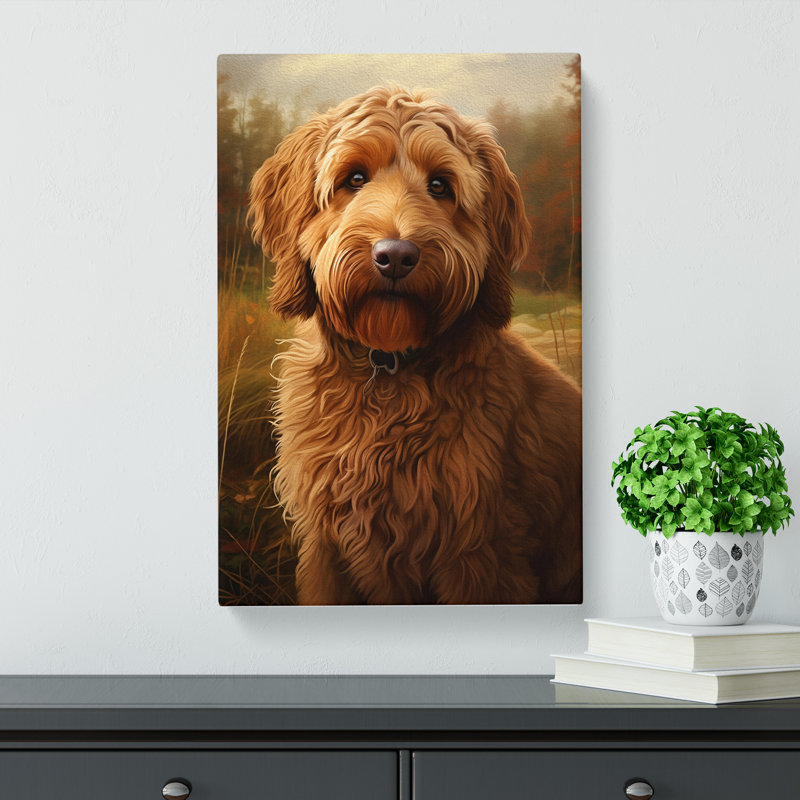 Labradoodle Realism - Art Prints - Wrapped Canvas, 76cm H x 50cm W x 3cm D