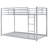Space-saving Metal Bunk Beds, Modern Silver Design For Home
