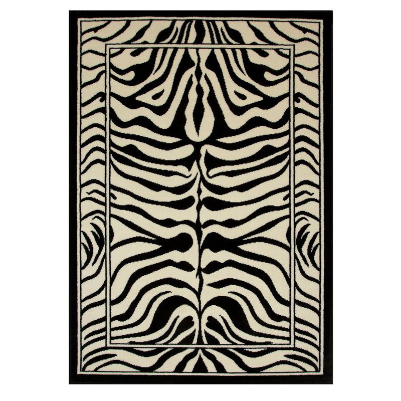 Bexhill Animal Print Shag Area Rug, Rectangle 80 x 150cm