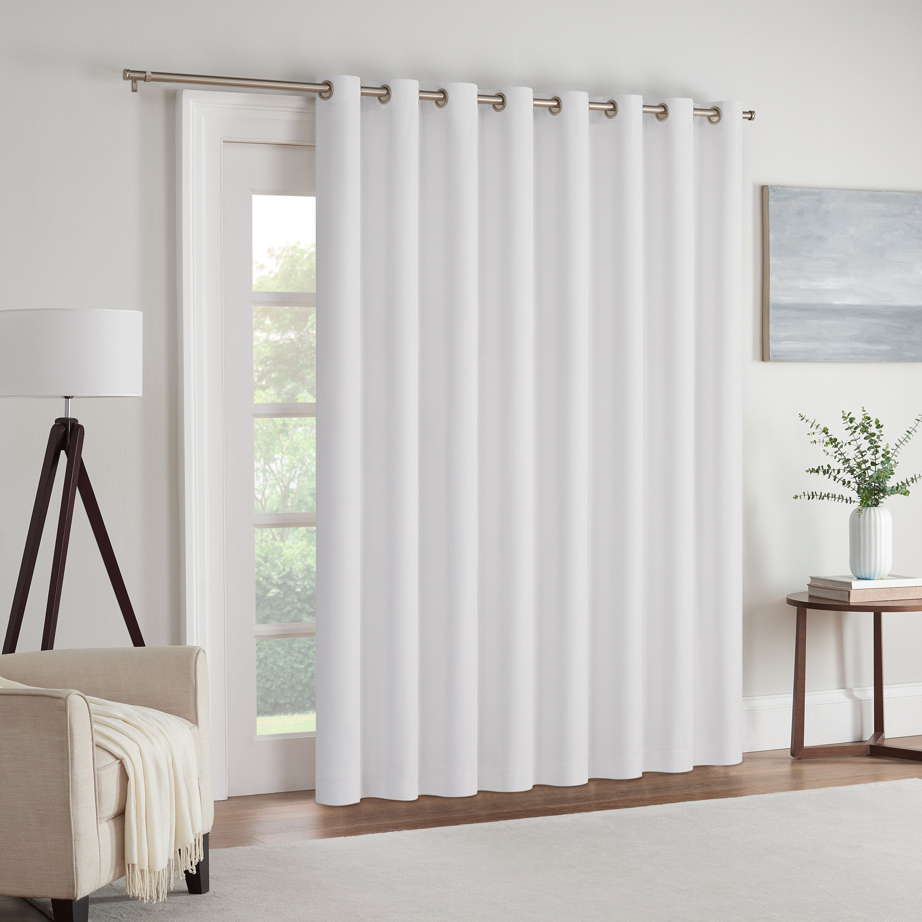 Eclipse Kendall Verdunkelungsvorhang Für Terrassentür – Extra Breit, Wärmeisoliert – 213x254 Cm, Elfenbein