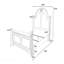 Mobilier de chambre à coucher avec tête de lit et pied de lit style traditionnel grand lit 1pc
