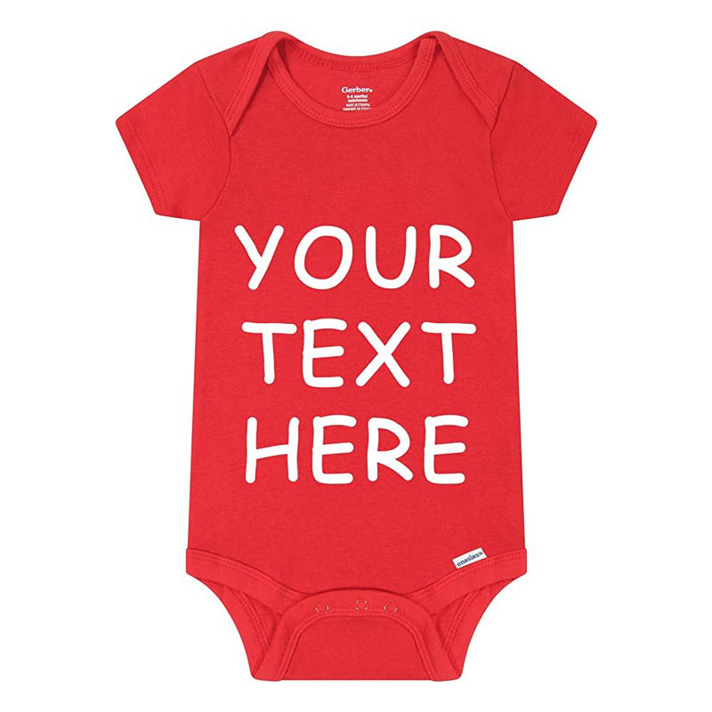 Body 100% coton, Rouge