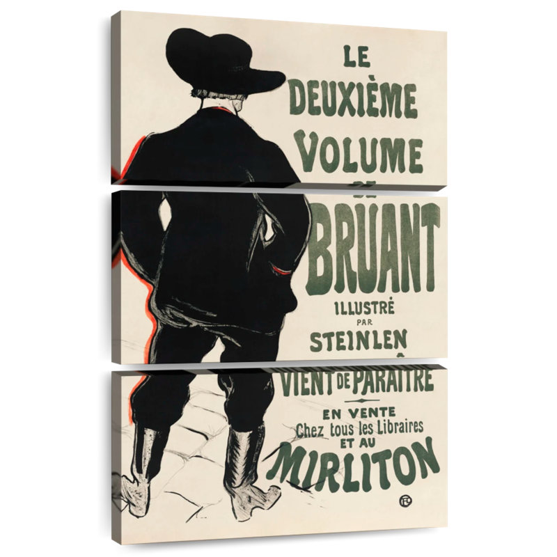 Leisha, le deuxième volume de Bruant, 1893, H 45 po x l 28 po