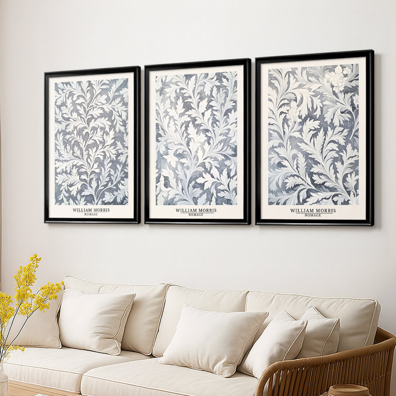 Série WORMIS DCCXCIX - Toile tendue sur mesure avec châssis - 3 pièces, Noir, H 21 po x l 30 po
