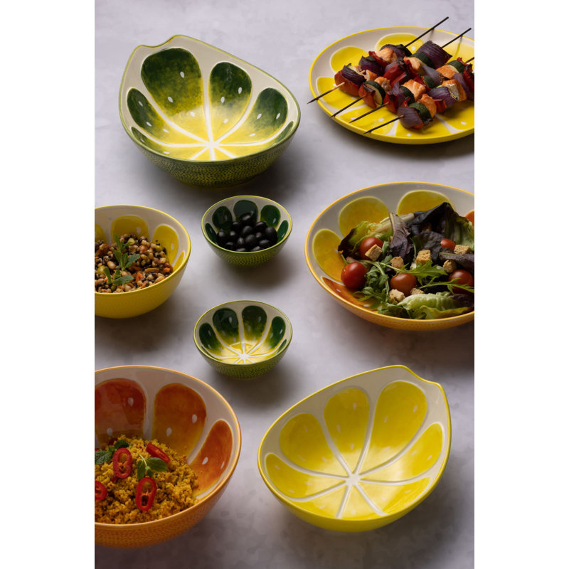World Foods 27.5cm Lime Oval Bowl