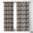 Schatzi Brown Rainbow Wave Black 1pc Blackout Window Curtain Panel