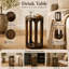 Table d'appoint en bois Mango