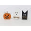 Ensemble de 3 décorations de table d'Halloween, blanc: 4,8 x 8 po Noir: 4,5 x 8 po Orange: 6,7 x 7 po