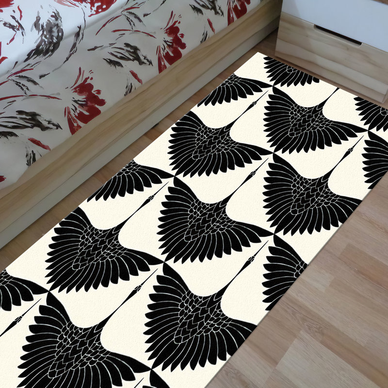 Vibrant Floral Pattern With Pile Soft Printed Rug Creating a Cozy Atmosphere in Your Home, Rectangle 2'7" x 4'11"