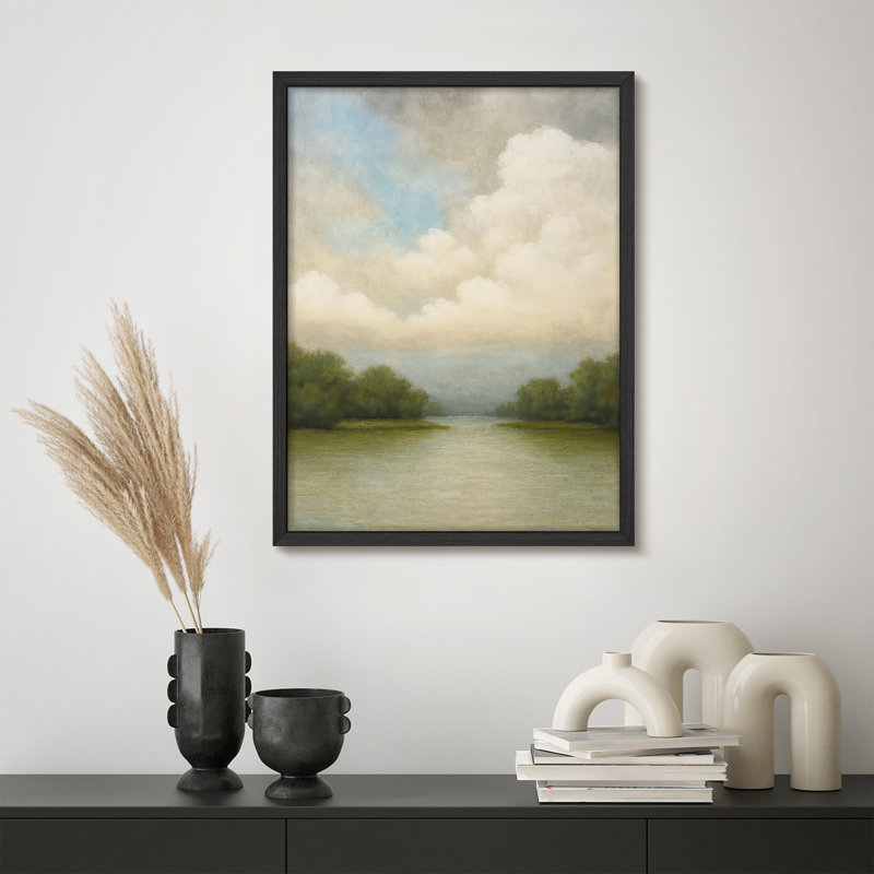 Reproduction de paysage encadrée pour la maison - 11 po x 14 po, H 14 po x l 11 po, Blanc