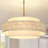 6-Light Shell Drum Chandelier