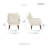 Wasola 26.5" Modern & Contemporary Accent Chair with Chenille Fabric Upholstery, Espresso Solid Wood Legs, Foam over Pocket Coils-965664872