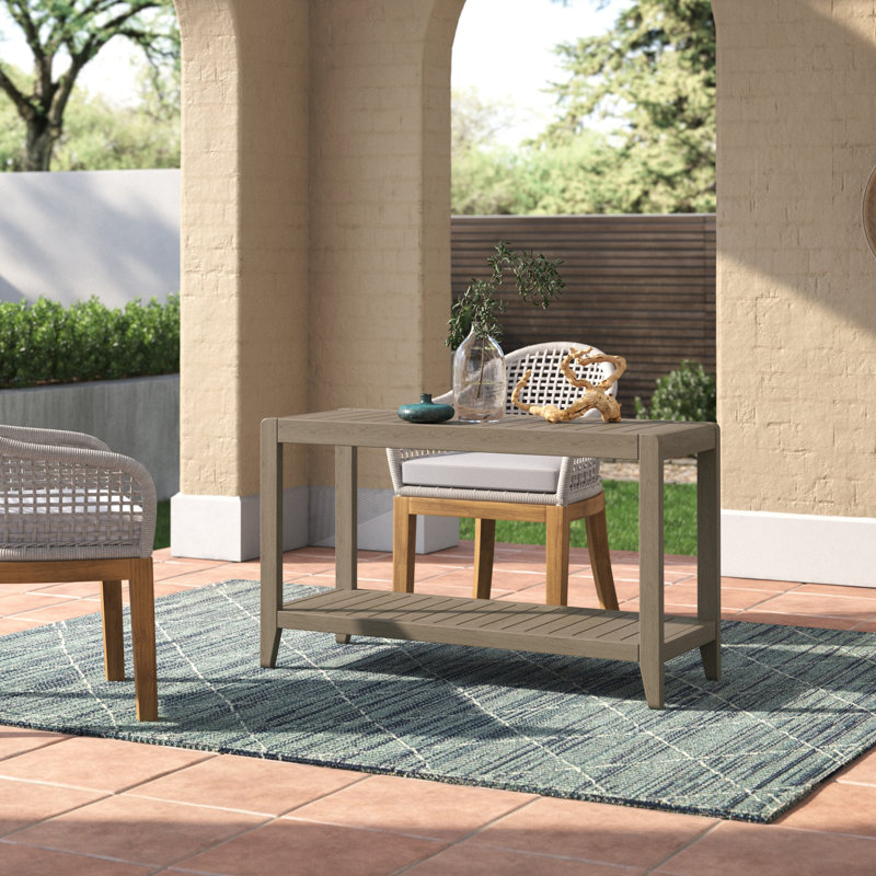 Ojai Rectangular Acacia Outdoor Buffet & Console Table