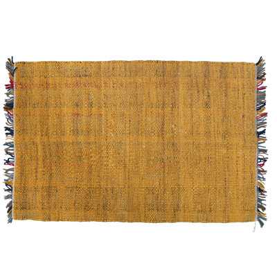 Tapis tissé en jute avec frange