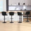 Lorraine Swivel Adjustable Height Counter Stool with Metal Frame-1520099110