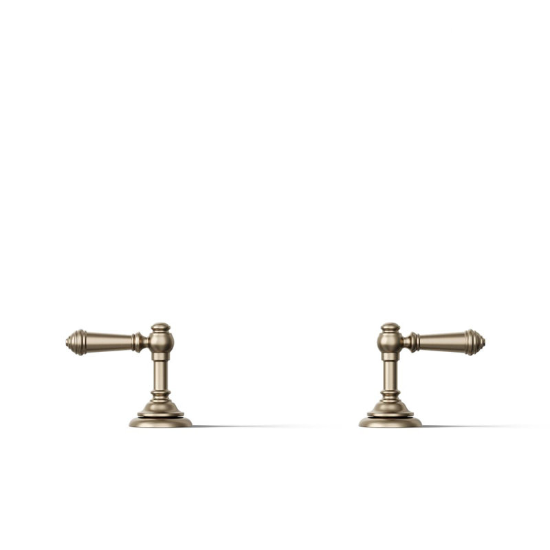 Artifacts Deck-Mount Bath Lever Handle Trim, Vibrant Brushed Bronze