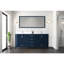 Meuble-lavabo double P 22 po, comptoir en quartz blanc et miroir 28 po-869560074-869560077