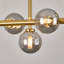 Lustre spoutnik linéaire en métal à 9 lumières avec abat-jour en verre Faustena-1764577910-1764577904