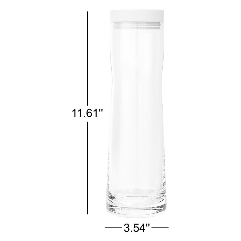 Splash Water 34 oz. Carafe, Magnet-Charcoal