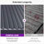 Pergola d'extérieur en aluminium mauve l 20 pi x P 10 po avec toit ajustable-122720958