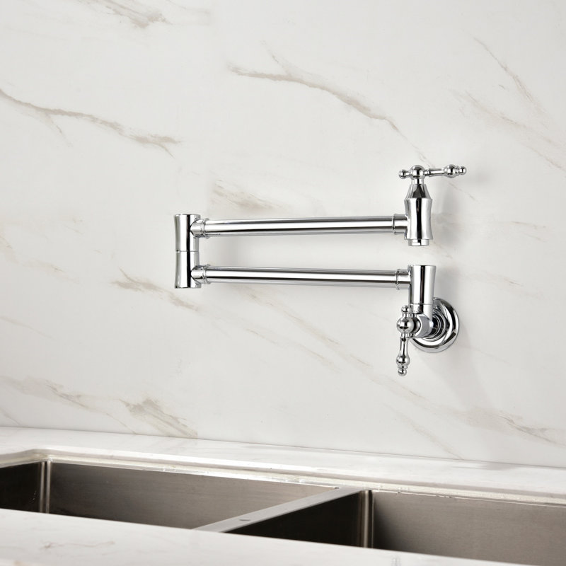 Pot Filler Faucet Wall Mount, Chrome