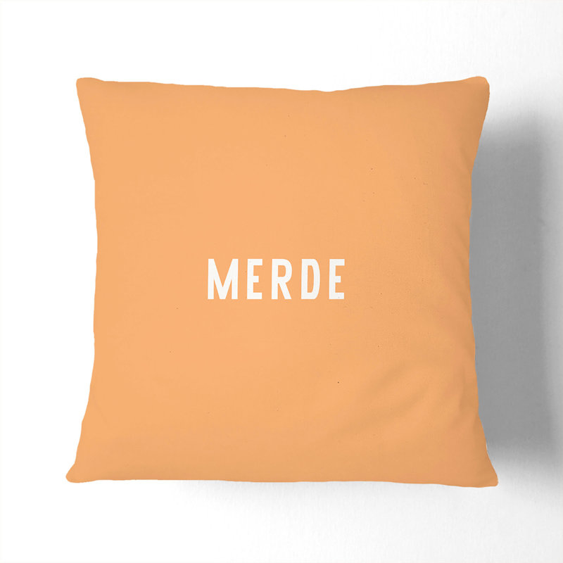 Square Cushion, 40cm H x 40cm W x 15cm D, Black