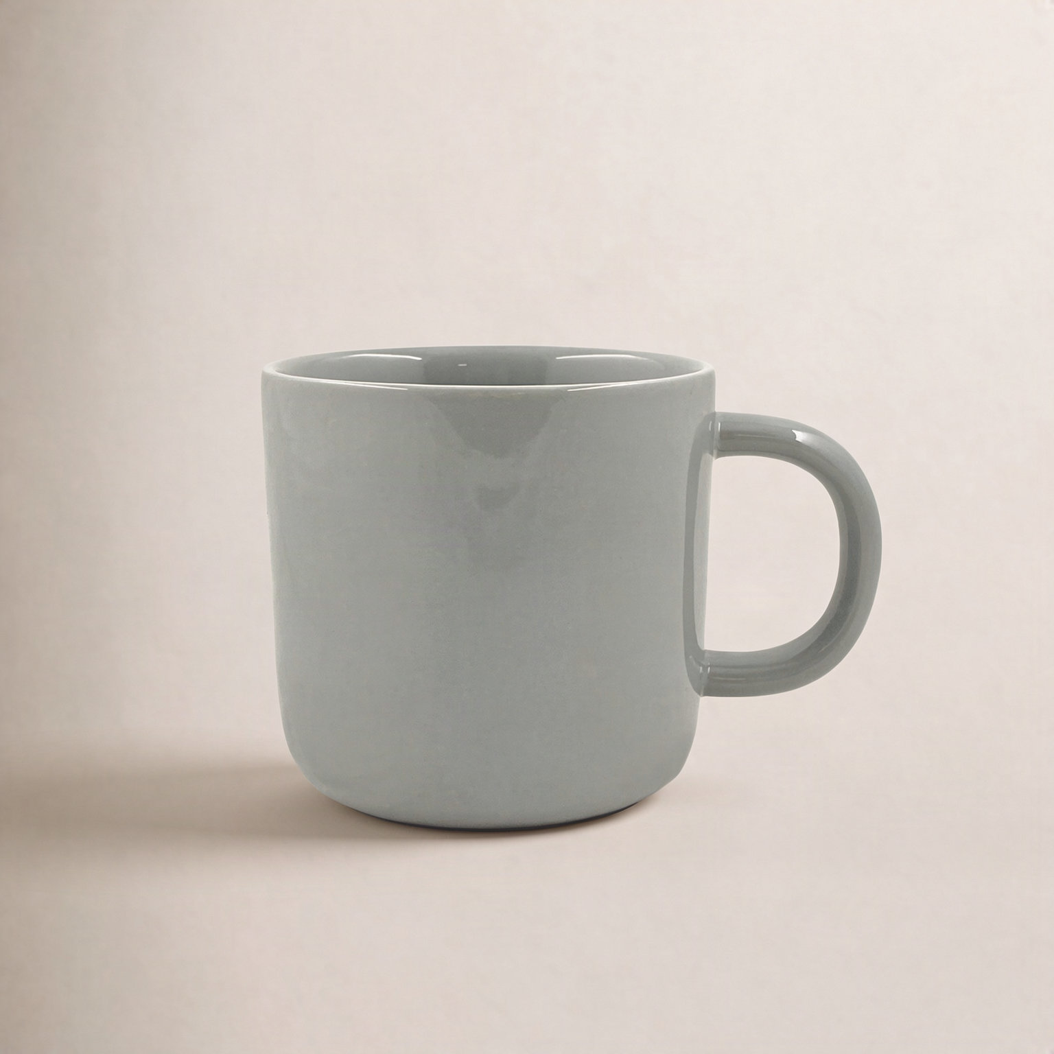 Reims Stoneware Mug, Light Gray