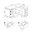 Bureau d'ordinateur en L à 3 tiroirs Tona-113409688