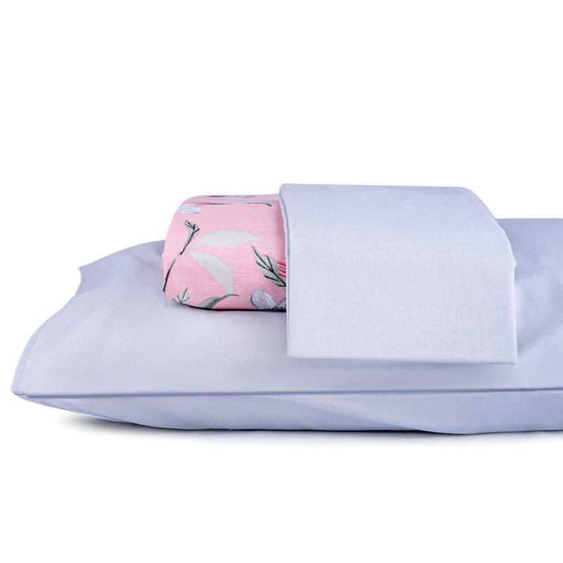 King Pink Floral Cotton Duvet Cover Set