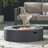 Lightweight Concrete Outdoor Circular Fire Pit, 50,000 BTU (Tank Cover Not Included)-1331610532-1331610534