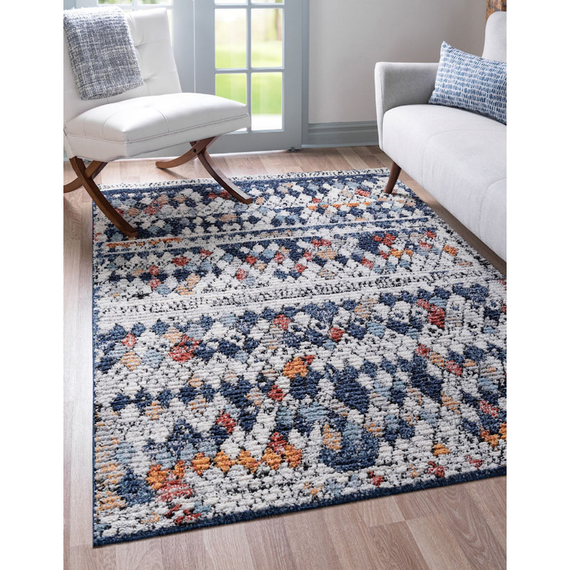 Victorville Abstract Indoor Rug, Rectangle 5' x 8'