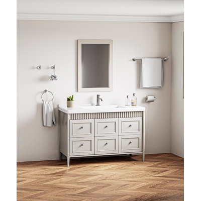 Ensemble de quincaillerie de salle de bain en acier inoxydable VIBRANTBATH 5 pièces, robuste et facile à installer avec un design élégant