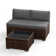 2 Piece Rattan Sectional Seating Group With Table