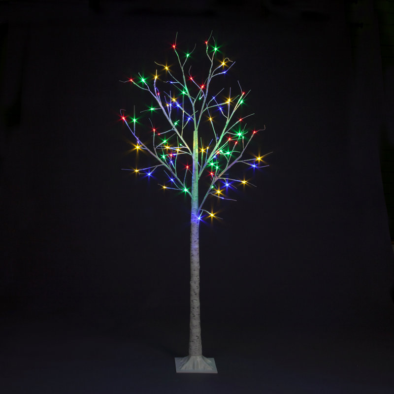 4.92' H Lighted Artificial Pine Christmas Tree