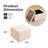 Cube Storage Ottoman,  Multi-Functional Footrest,Beige-1988488526-1988488527