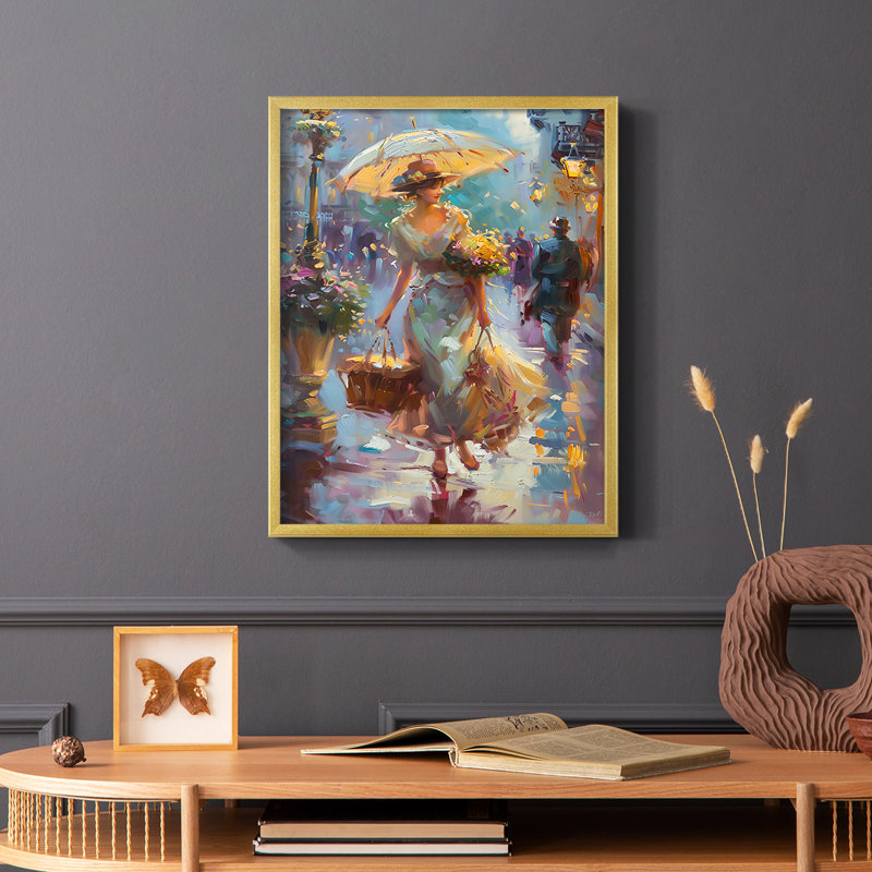 WCCEN Series DCCLxx - reproduction encadrée de qualité supérieure - prête à être accrochée - aucun clou requis, Or