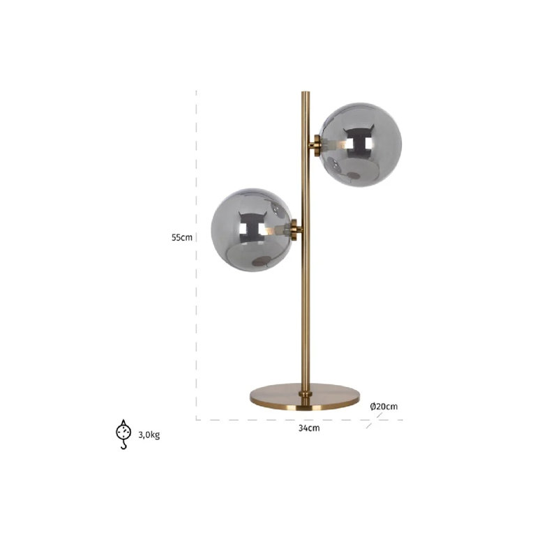 Lise Metal Globe Lamp