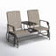 Chaise berçante d'extérieur en métal-317193240